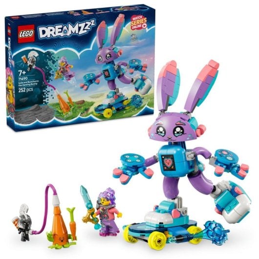 Lego Dreamzzz Izzie y Bunchurro el Conejo Jugón, Figura Articulada y Minifigura para Niños de 7+ Años