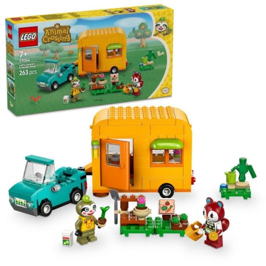 Lego Animal Crossing Caravana de Gandulio y Tienda de Jardinería Figuras para Niños de 7+ Años