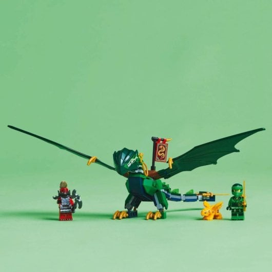 Lego Ninjago Dragão da Floresta Verde de Lloyd, brinquedo de construção para crianças a partir dos 6 anos