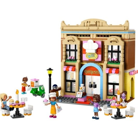 Lego Friends Restaurante y Escuela de Cocina, Juguetes y Utensilios de Cocina 8+ Años