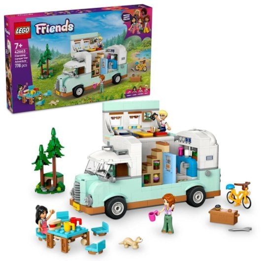 Lego Friends Aventura en la Caravana de la Amistad, Mini Muñecos y Camper 7+ Años