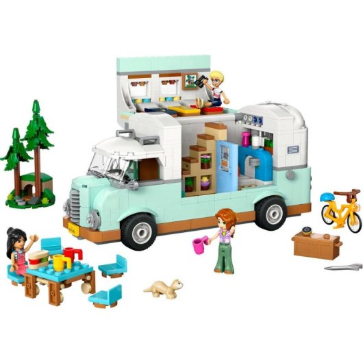 Lego Friends Aventura en la Caravana de la Amistad, Mini Muñecos y Camper 7+ Años