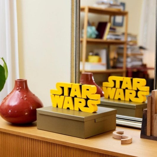 Lego Star Wars Logotipo de Star Wars para Construir, Rótulo, Set para Construir y Exponer 18+ Años