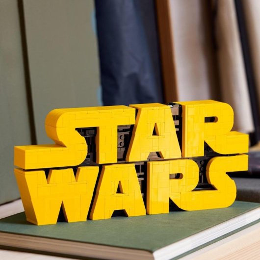 Lego Star Wars Logotipo de Star Wars para Construir, Rótulo, Set para Construir y Exponer 18+ Años