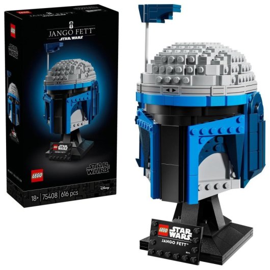 Lego Star Wars Casco de Jango Fett, Placa de Identificación y Telémetro Ajustable 18+ Años