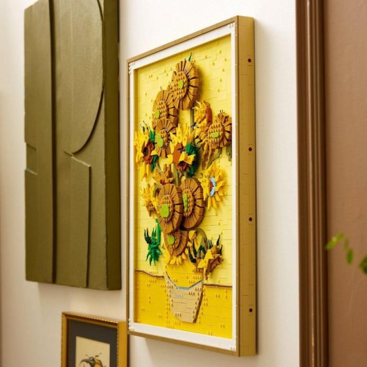 Lego Art Vincent Van Gogh: Los Girasoles, Set de Construcción Obra de Arte Mural Pictórica 18+ Años