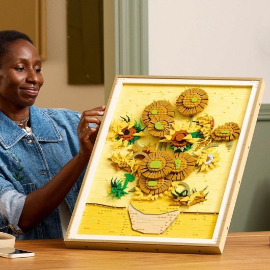 Lego Art Vincent Van Gogh: Los Girasoles, Set de Construcción Obra de Arte Mural Pictórica 18+ Años