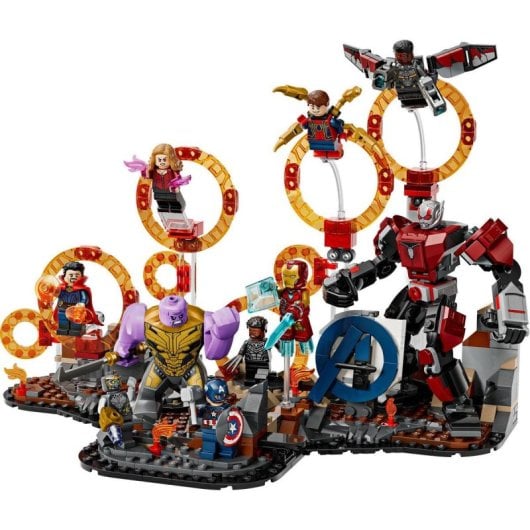 Lego Marvel Batalla Final de Vengadores: Endgame, Set Construible de Superhéroes, 10 Figuras