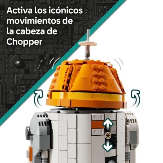 Lego Star Wars: Ahsoka™ Droide Astromecánico Chopper (C1-10P), Maqueta Construible 10+ Años