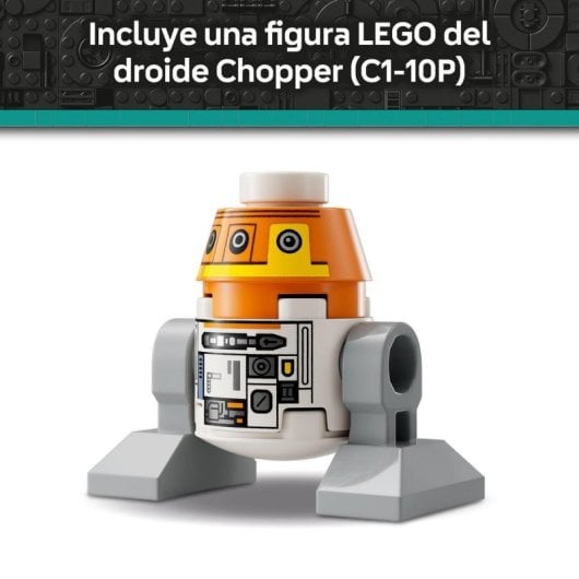 Lego Star Wars: Ahsoka™ Droide Astromecánico Chopper (C1-10P), Maqueta Construible 10+ Años