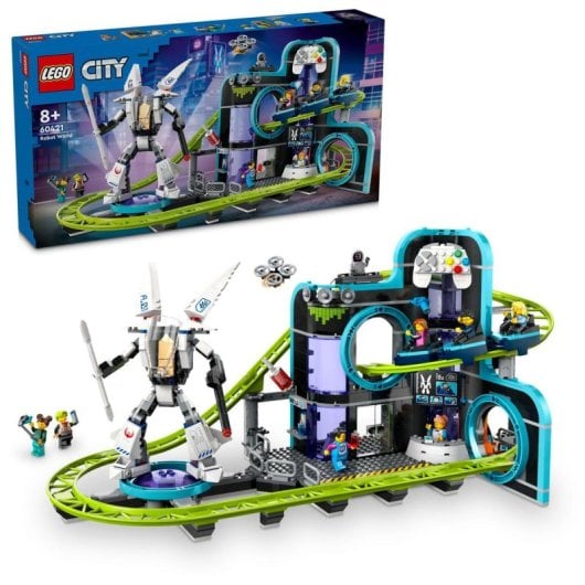 Lego City Montaña Rusa de Robot World para Niños 8+ Años