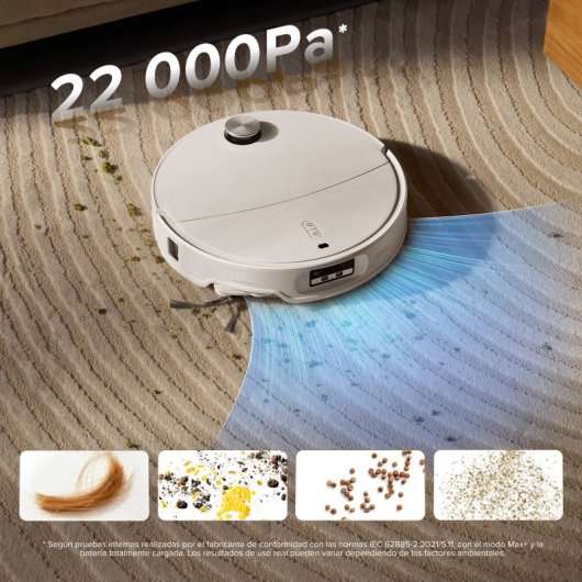 Aspirador Robô com Mopa Roborock Qrevo CurvX Com Esvaziamento Automatico Navegação LiDAR 22.000 Pa Com IA Com Câmara