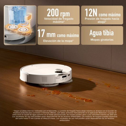 Aspirador Robô com Mopa Roborock Qrevo CurvX Com Esvaziamento Automatico Navegação LiDAR 22.000 Pa Com IA Com Câmara