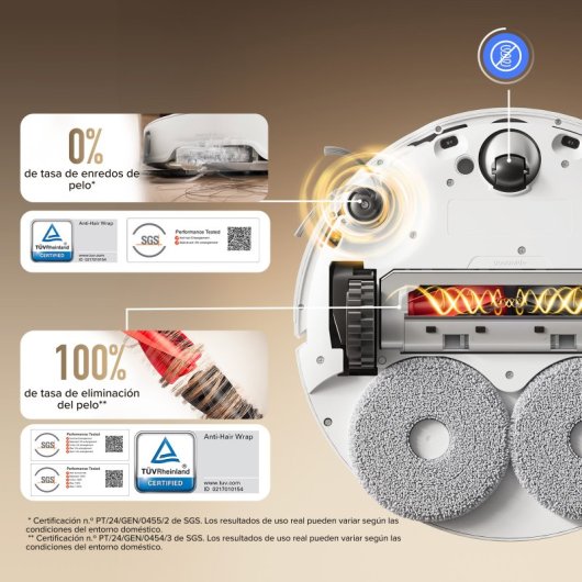 Aspirador Robô com Mopa Roborock Qrevo CurvX Com Esvaziamento Automatico Navegação LiDAR 22.000 Pa Com IA Com Câmara