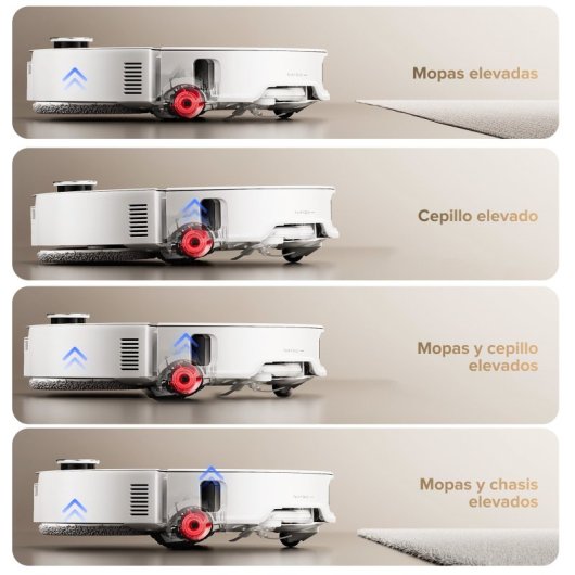 Aspirador Robô com Mopa Roborock Qrevo CurvX Com Esvaziamento Automatico Navegação LiDAR 22.000 Pa Com IA Com Câmara