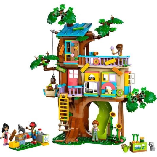Lego Friends Friends Friendship Treehouse Hangout, brinquedo com mini bonecas e animais, para maiores de 8 anos