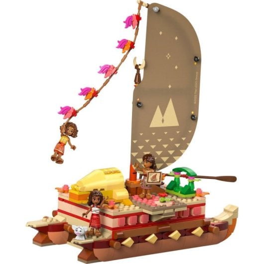 Lego Vaiana Canoa de Aventuras de Vaiana, Barco y Minifiguras de Película Disney para Niños 6+ Años