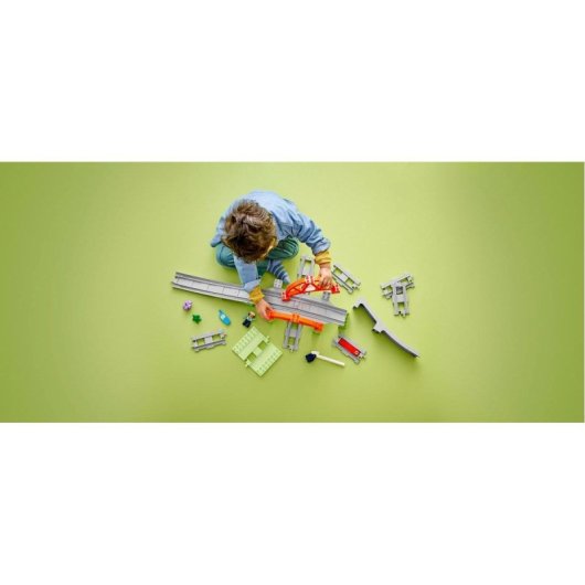 Lego Duplo Set de Expansión: Puente y Vías Ferroviarias, Juguete Montessori Educativo Niños 2+ Años