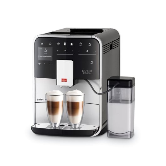 Cafetera Automática Espresso Melitta 1,8L 15 bar doble surtidor pantalla TFT plata