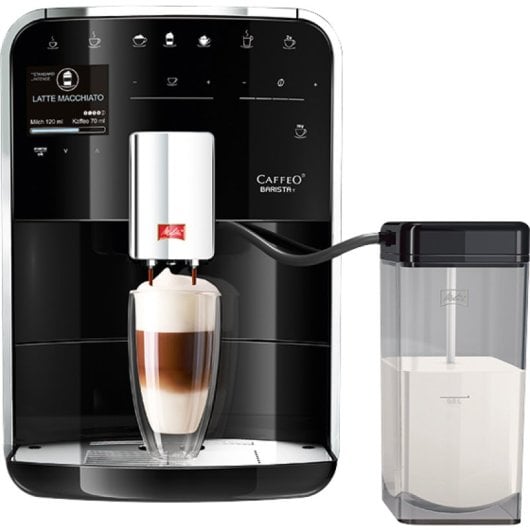 Cafetera Automática Melitta Espresso 1,8L 15 bar con Molinillo Pantalla Táctil Negro