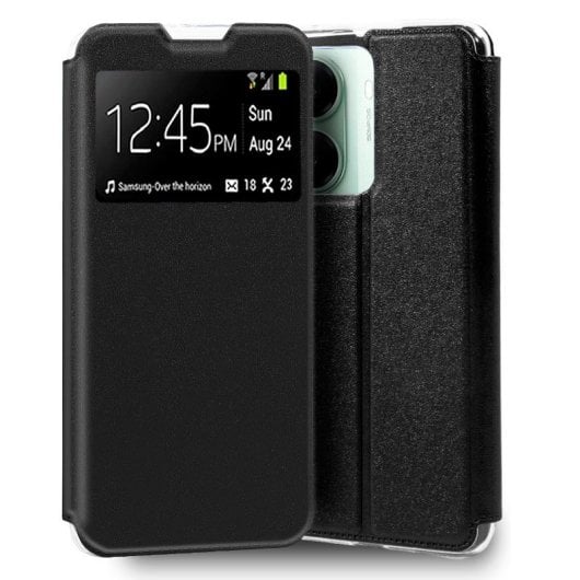 Cool Funda Flip Cover para Xiaomi Poco X7 Pro 5G Liso Negro