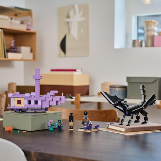 Lego Minecraft El Dragón Ender y el Barco del End para Niños de 8+ Años