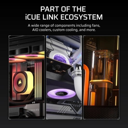 Pack pompe et réservoir LCD Corsair iCUE LINK XD6 RGB ELITE pour refroidissement liquide, blanc