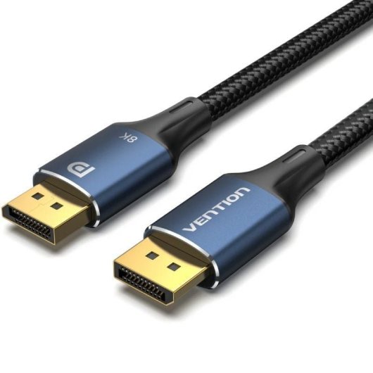 Vention Cable DisplayPort 1.4 UltraHD 8K Algodón Trenzado 1.5m Azul