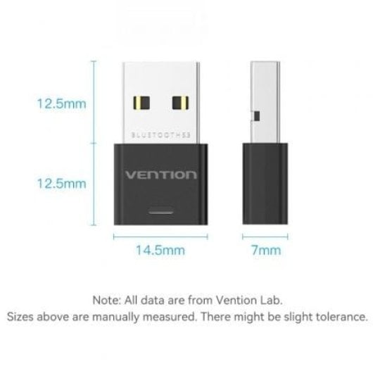 Adaptador USB Vention NAHB0 Bluetooth 5.3, audio alta resolución, 20m alcance, 5 dispositivos