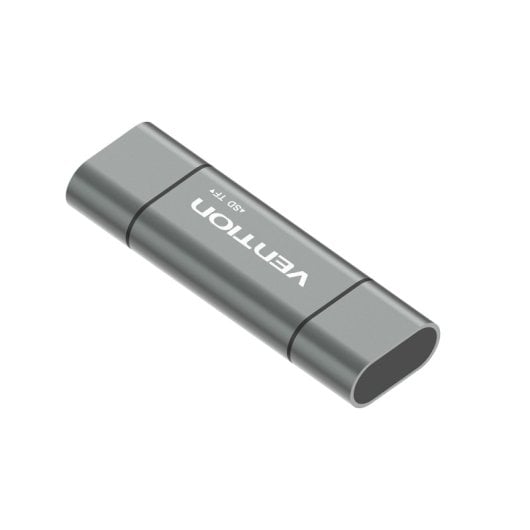 Lector de Tarjetas Vention CCHH0 USB 3.0 Aluminio Gris 5000 Mbit/s Multi-Interfaz