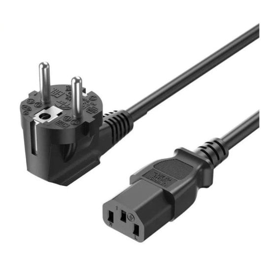 Cable de alimentación Vention ZCJBAC 1,8m CEE7 a IEC C13 Negro 6A 3x0,75mm²