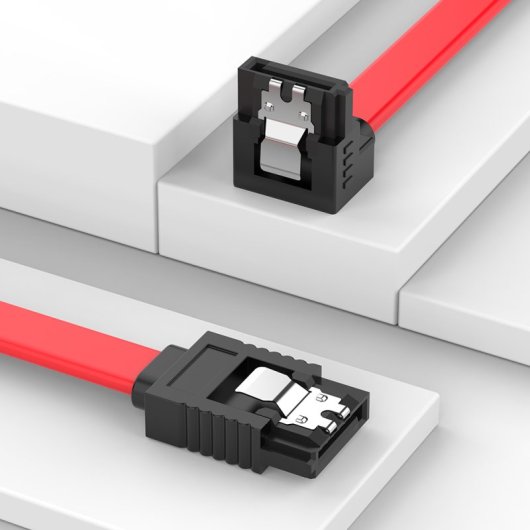 Cable SATA Vention KDDRD 0,5m Rojo Macho/Macho Transferencia 6 Gbit/s Chapado Oro