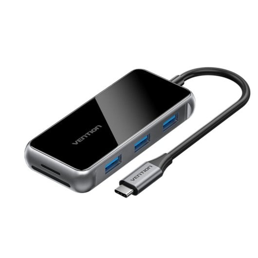 Docking Vention TFMHB USB-C HDMI 3xUSB-A Carga 100W Lector SD/MicroSD Gris