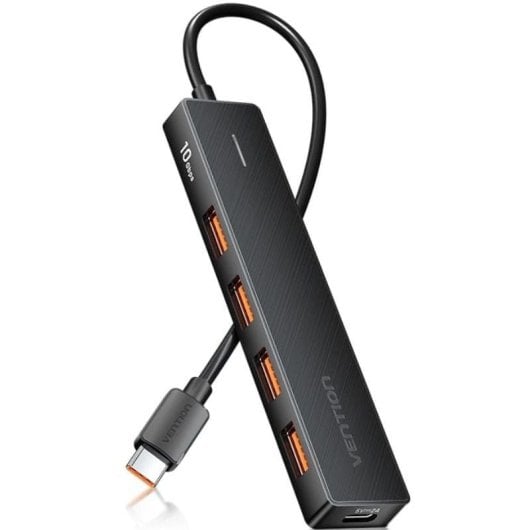Vention CHJBB Hub 5 em 1 USB-C para USB-A 3.2 Gen2x4/USB-C 10G 0,15 m Preto
