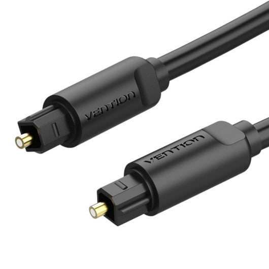 Cable óptico digital Vention Toslink macho a macho 1.5m fibra óptica PVC negro