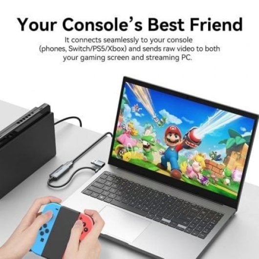 Conversor HDMI Vention ACWHA 4K@60Hz HDMI Hembra a USB-C/USB-A 480Mbps 10cm Gris