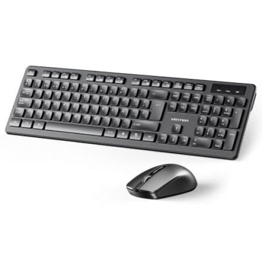 Vention KTD Layout ES Kabellose Membran-Tastatur-Kombination mit 2,4-GHz-Maus, Schwarz
