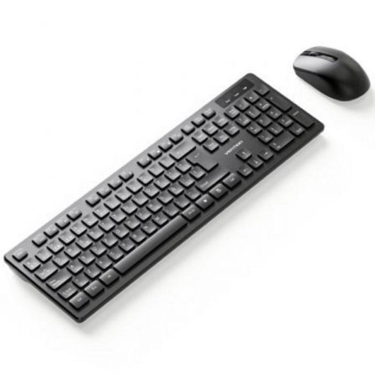 Tastiera Vention KTD a membrana wireless 2.4GHz nera combo con mouse