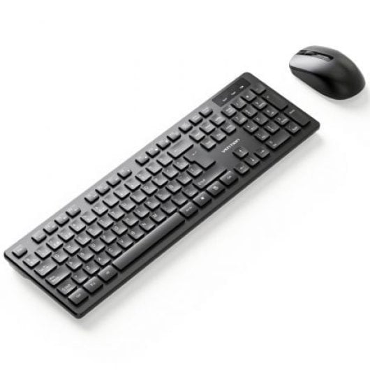 Vention KTD Layout ES Kabellose Membran-Tastatur-Kombination mit 2,4-GHz-Maus, Schwarz