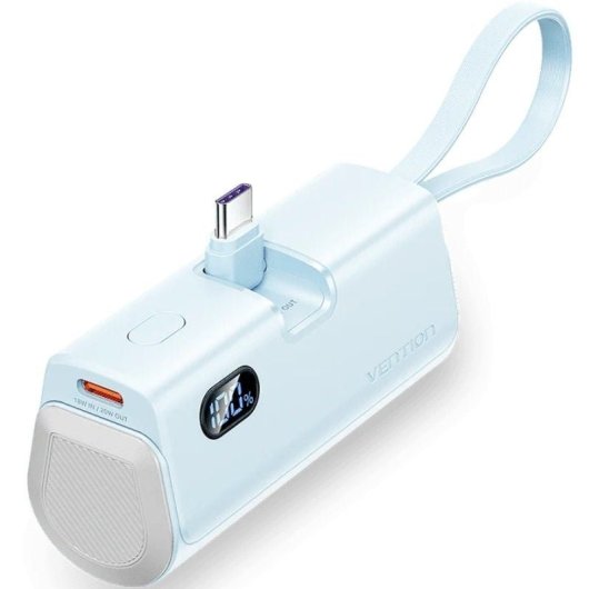 Vention FHQL0 PowerBank 4800 mAh 22,5 W USB-C faltbar Blau