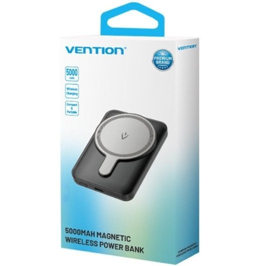 Vention FHSP0 PowerBank 5000mAh Magnetic Wireless (USB-C+C+Wireless) 20W Rosa
