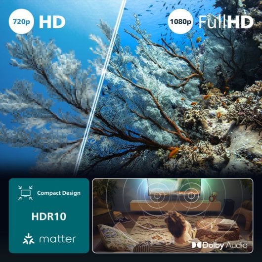Philips LED Ambilight 32" 32PFS6900 FullHD Dolby Audio HDR10 Titan
