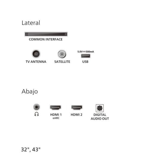 TV Philips LED 32PHS5500 32" HD Ready 60Hz HDR10 HLG Dolby Audio Design Compacto