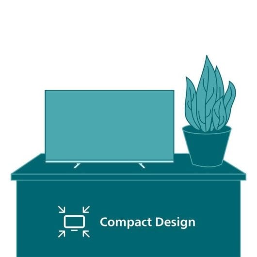 TV Philips LED 32PHS6000 32" HD Ready 60Hz Smart TV Titan OS HDR10 Dolby Audio