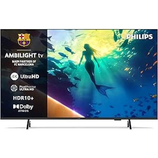 TV Philips LED Ambilight 55PUS8010 55? 4K UHD Titan OS Dolby Atmos Alexa