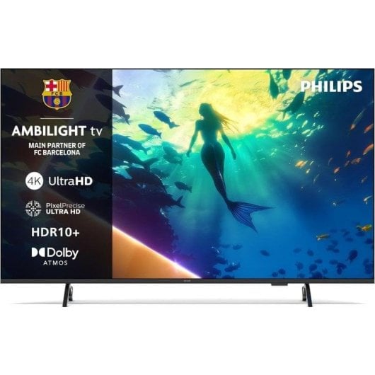 TV Philips LED 65PUS8010 65" 4K UltraHD 60Hz Smart TV Titan OS HDR10 Dolby Atmos Ambilight
