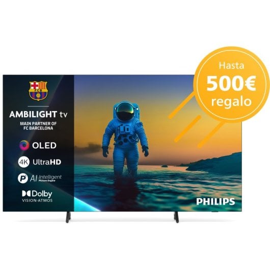 Philips Ambilight OLED 77" 77OLED820 UltraHD 4K Dolby Vision y Dolby Atmos Google TV