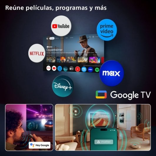Philips Ambilight OLED 77" 77OLED820 UltraHD 4K Dolby Vision e Dolby Atmos Google TV