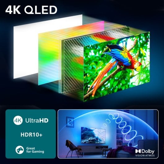Philips The One Ambilight QLED 85" 85PUS9010 UltraHD 4K Dolby Vision Dolby Atmos Titan OS