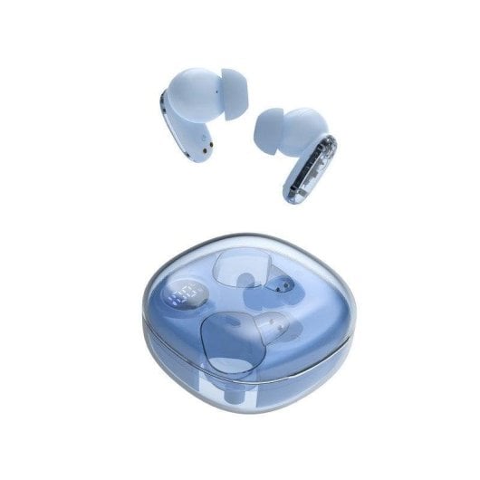Mars Gaming Mhib2 Auriculares Bluetooth 5.4 Sonido Inmersivo 24 Horas Reproducción Estuche Azul